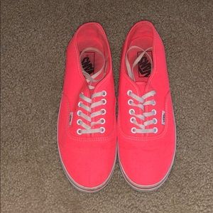 Neon pink vans